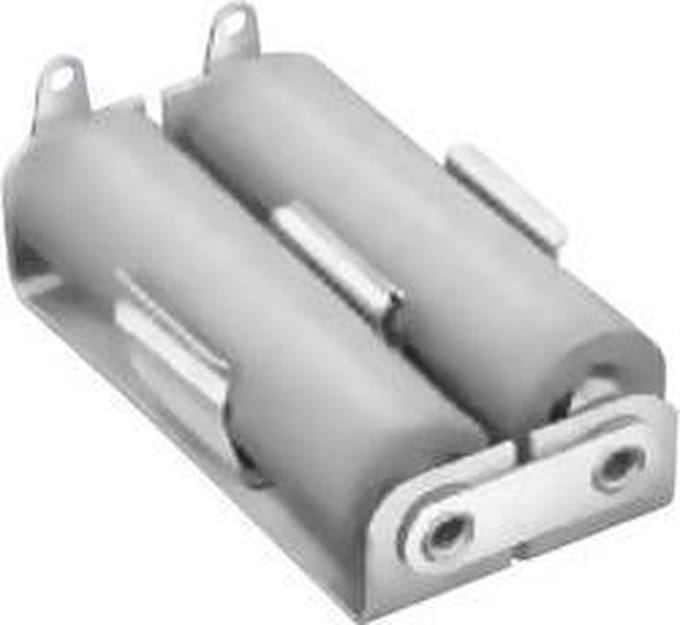 Keystone Electronics 146 Batterijhouder Aantal cellen: 2 AA (penlite) Soldeeraansluiting (l x b x h) 55 x 29 x 15 mm