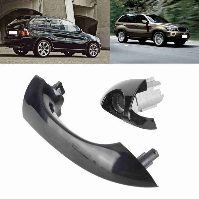 Buitendeurklink Rechterkant 51218257738 Vervanging Geschikt voor X5 E53 1999?2006 RHD black