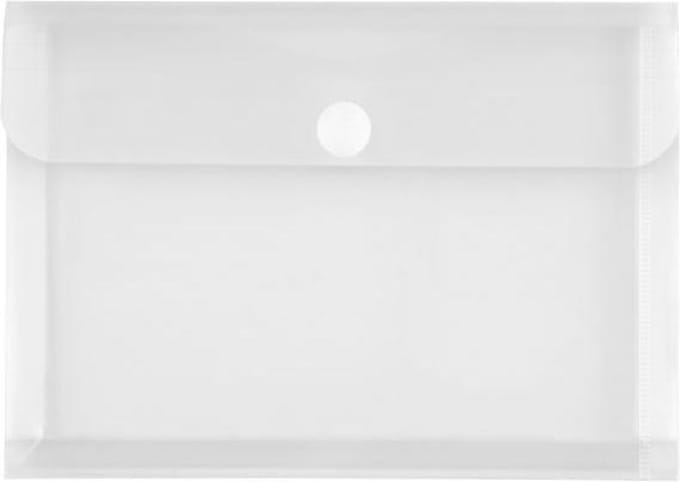 Enveloptas Foldersys A5 PP transp + expansievouw 30mm Velcro Omslag Met Balg A5