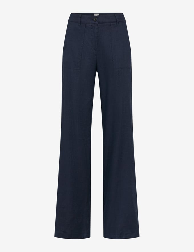 Brax Dames Palazzobroek  Style MAINE, donkerblauw, maat 34K