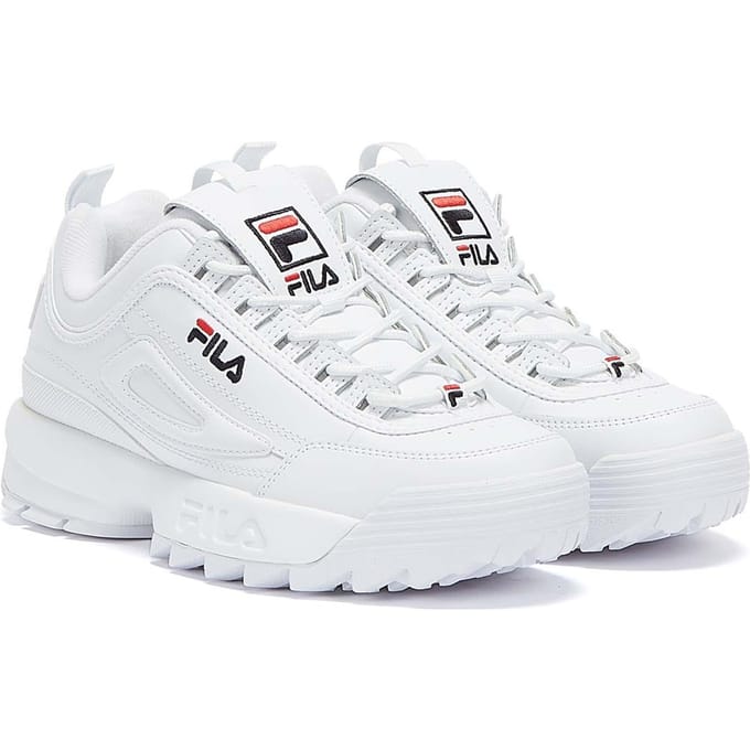 Shop Voor Fila Disruptor Ii Witte Premium Unisex Trainers