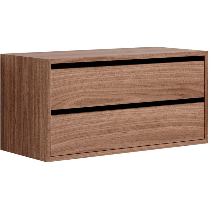 New Works New Works Cabinet Low w. Laden - walnoot
