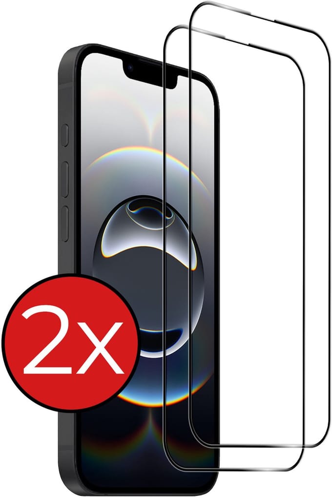 Screenprotector - 2 Stuks - Geschikt voor Apple iPhone 16e / 17e - Full Cover - Beschermglas - Gehard Glas - Tempered Glass - Screen Protector