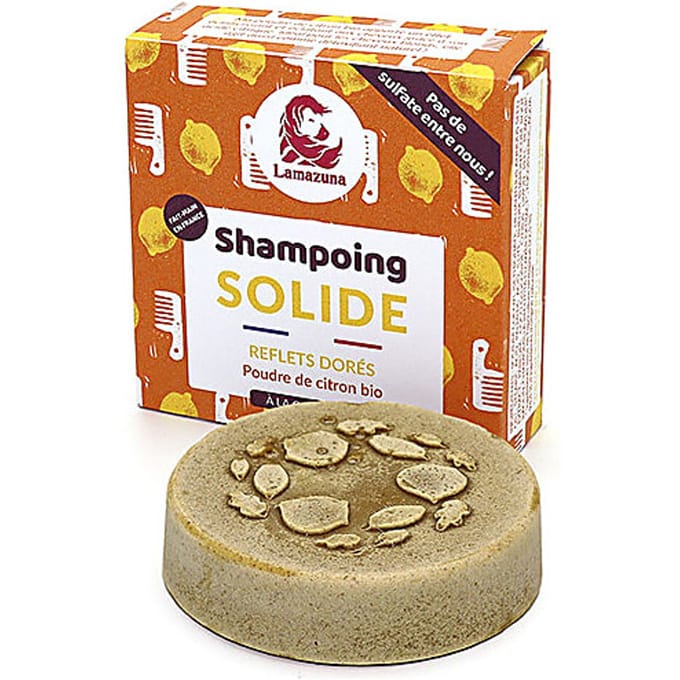 Lamazuna Shampoo Blok Citroenpoeder blond tot lichtbruin haar