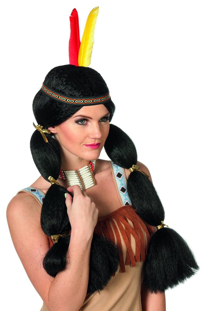 Indianenpruik 2 staarten zwart