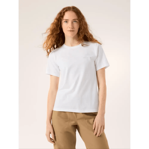 Arc'teryx Kragg SL Cotton Emblem Crew SS W (Maat - L, Kleur - White Light)