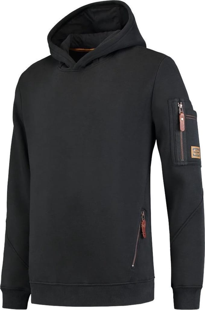 Tricorp 304001 Sweater Premium Capuchon - Zwart - L