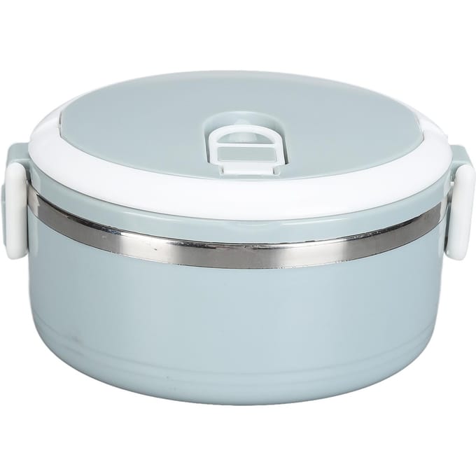 Draagbare 304 Roestvrijstalen Bento Lunchbox Thermische Cilinder Lunchcontainer Voedselopslag white
