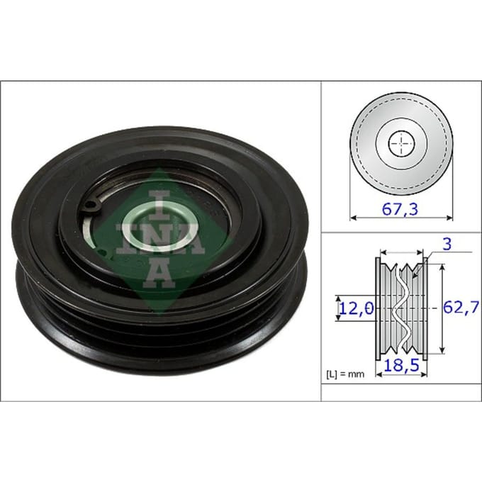 Schaeffler Ina Spanpoelie, V-riem INA 531 0861 10
