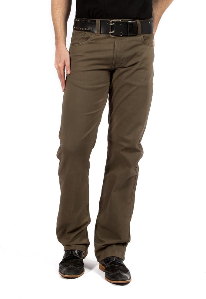 MASKOVICK Heren Clinton Twill stretch Regular - Khaki - W48 X L32