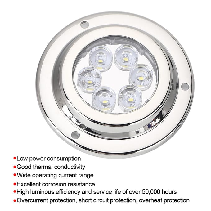 Onderwater Wit Licht IP68 Waterdicht voor Marine LED Jacht Boot white