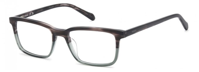 Fossil FOS 7204/G Brown pattern green 54/18/145 MAN Brilmonturen