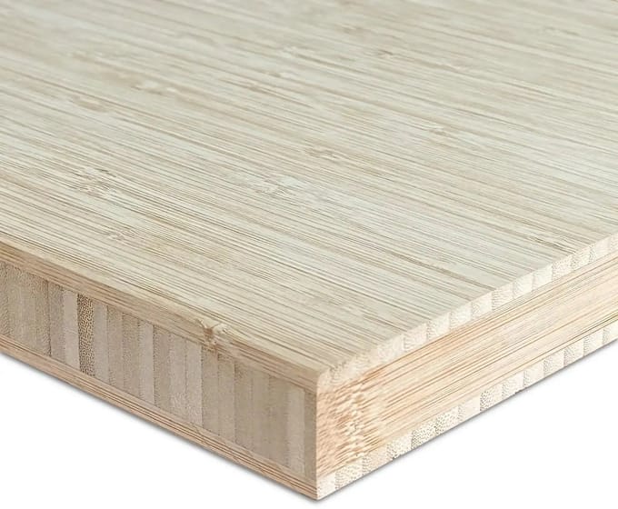 Masters of Bamboo® Bamboe Plaat 30 mm Naturel - 3-laags - 2440 x 1220 mm - Verticaal geperst