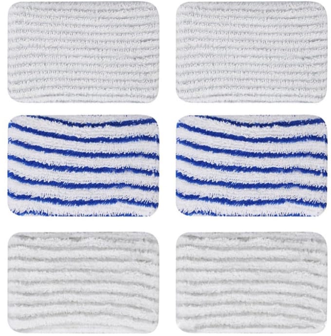Dailygoods- Stoomdoeken 6 Stuks - Microvezel Pads - Wasbaar