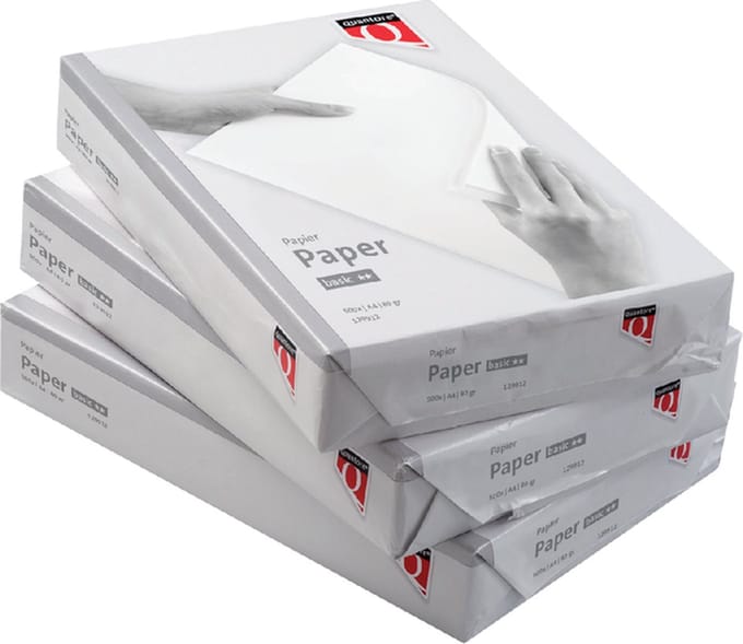 Kopieerpapier Quantore Basic A4 80gr wit 500 vel | 5 stuks