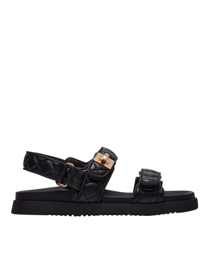 Steve Madden Mona-Q dames sandaal - Zwart - Maat 40