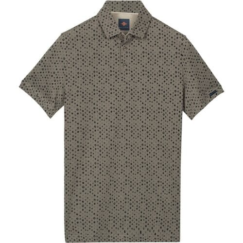 Baileys Polo Two-Tone Piqué 3-Colored Dots Stone Grey / male