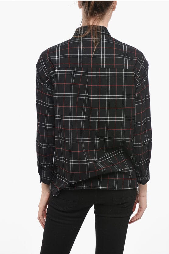 Tartan FLANNEL overhemd in zwart