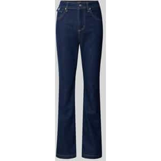Wide leg fit bootcut jeans van katoenmix, model 'LYRIS'