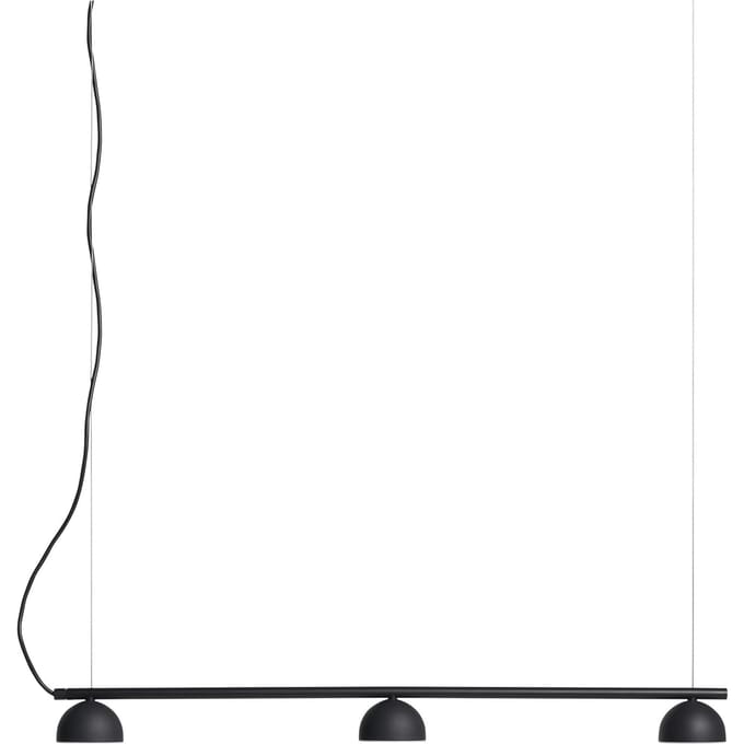 Northern Blush Rail Hanglamp 3 vlammig - zwart mat