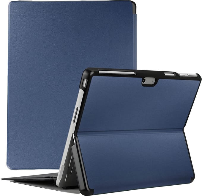 Avizar Foliohoes Geschikt voor Microsoft Surface Pro 9 en Pro 11 Eindklepsteun, Nachtblauw