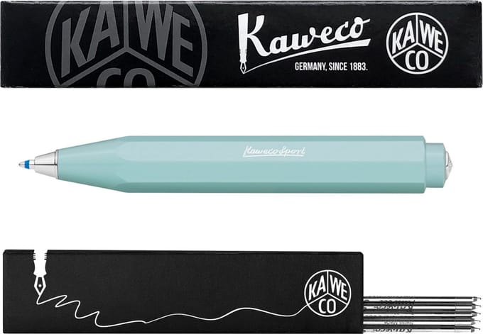 Kaweco - Balpen - Skyline Sport - Mint - Met doosje Balpenvullingen MEDIUM Zwart