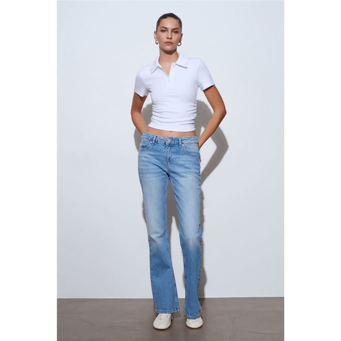Lage taille Bootcut Denim Jeans