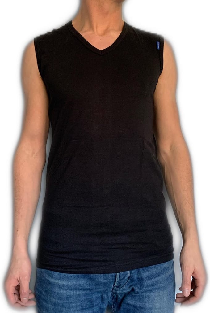 Embrator mannen Tank-Top met V-hals zwart maat M