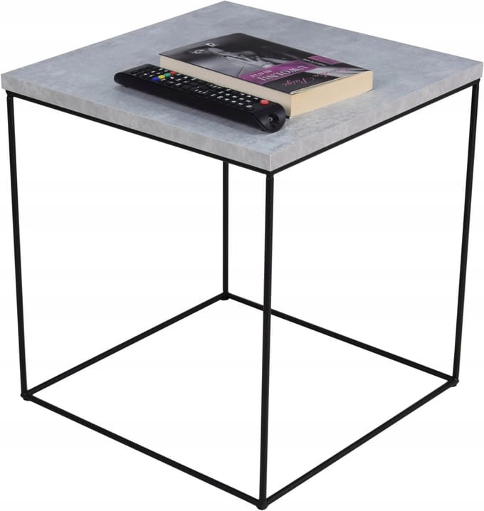 FutuStal - Draden Tafel - Zwarte Mat - Beton Look - Vierkant