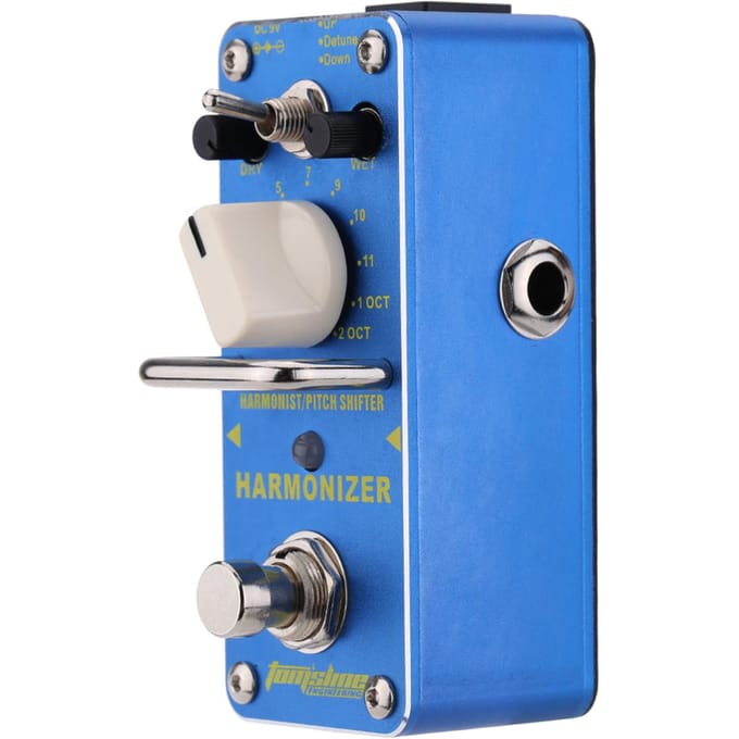 AROMA AHAR-3 Harmonizer Harmonist/Pitch Shifter Effectpedaal voor elektrische gitaar Mini enkel effect blue