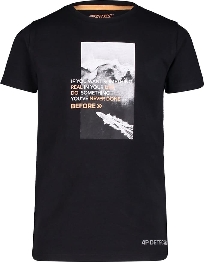 4PRESIDENT T-shirt jongens - Black - Maat 140