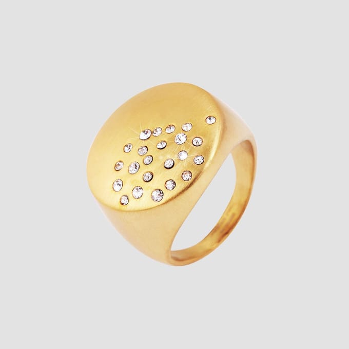 AKZENT Akzent Dames Ring Sohan, goudkleurig, duurzaam