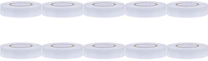 Isolatietape 10 Pack - Yurga - Wit - 20mmx18m