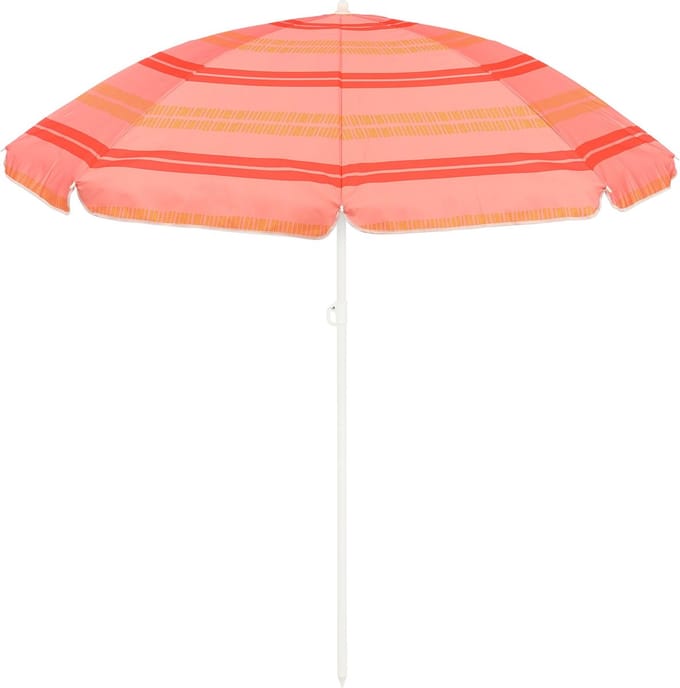Mica Decorations Stripe Strandparasol - H180 x Ø160 cm - Lichtroze