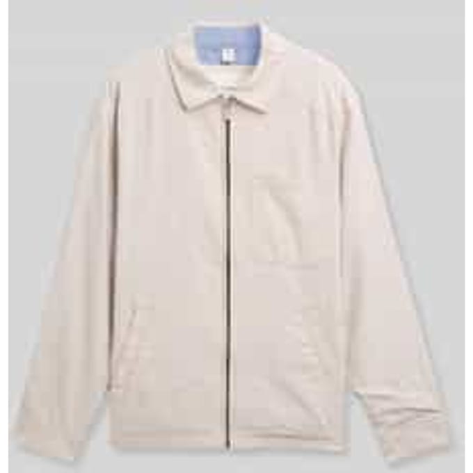 Tom Tailor - Overhemdjasje met linnen - Maat M - cashew beige chambray