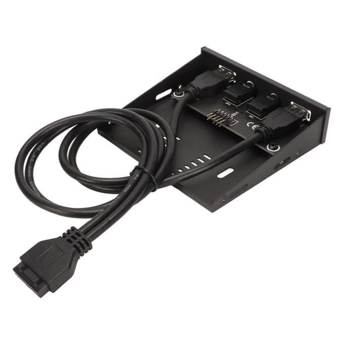 USB Frontpaneel USB 3.0 4 Poorten Stabiele Overdracht Storingvrij Ondersteuning Hot Plugging 3,5 Inch Voorkant black