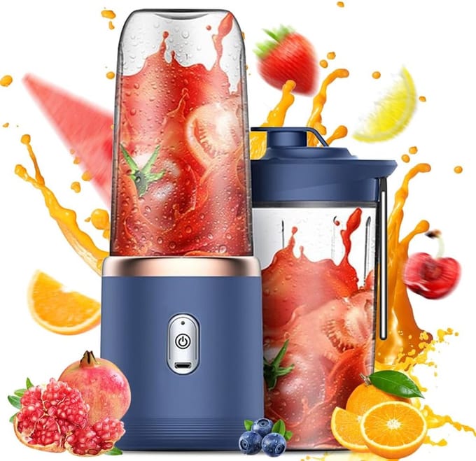 Draagbare blender - Smoothiemaker - 400 ml - Draagbaar - BPA-vrij - USB oplaadbaar - 21.000 rpm -