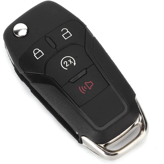 Télécommande Porte-clés 4 Boutons 902MHz N5FA08TDA Remplacement pour FORD F150 20152020 black