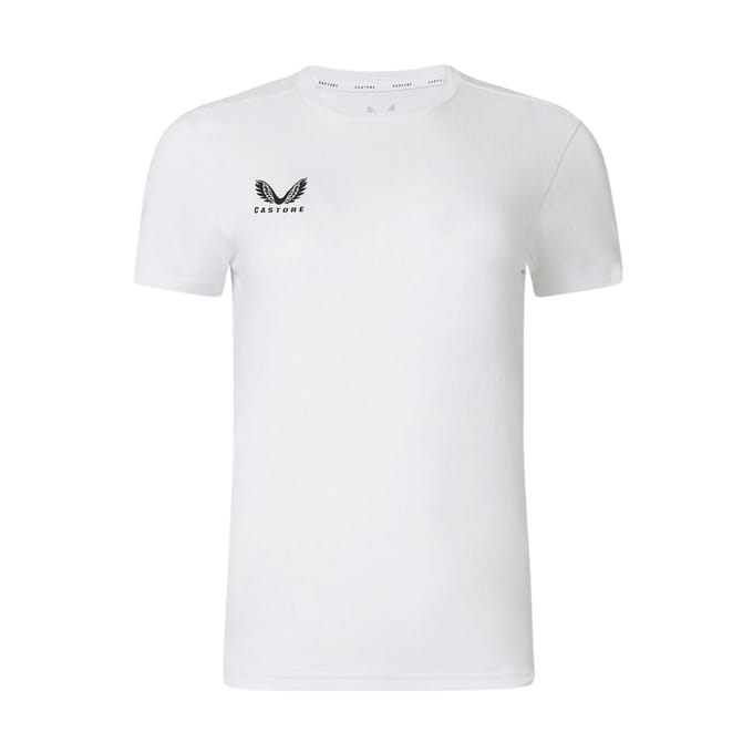 Castore Dames/Dames Logo T-Shirt (Briljant wit)