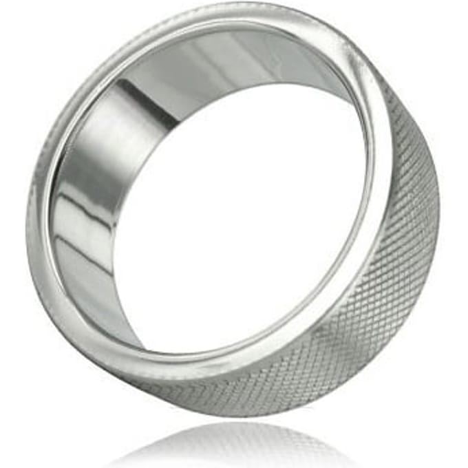 Metalen Cockring met ribbels