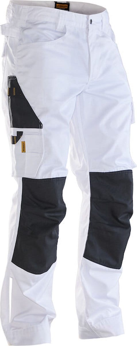 Jobman 2321 Service Trousers 65232120 - Wit/zwart - D092