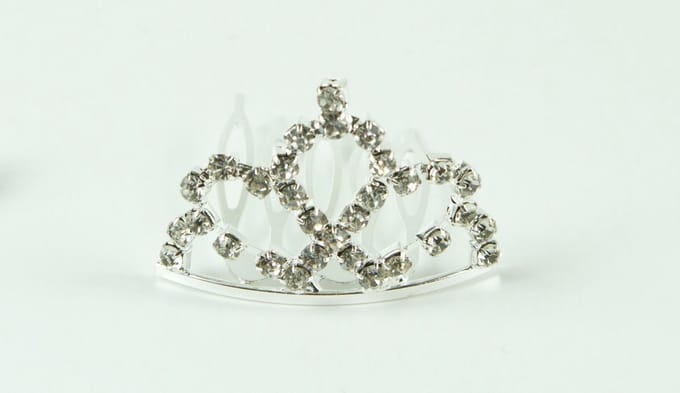 Tiara klein pyramide gebogen