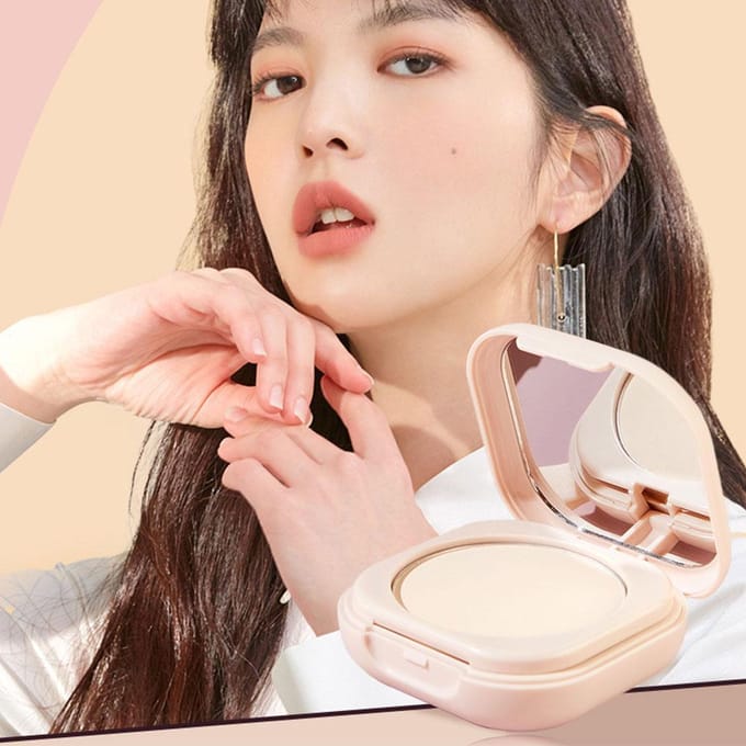 Poudre libre correcteur éclaircissant complet, fond de teint minéral pour le visage, cosmétiques, poudre de maquillage durable, poudre compacte pressée 01# white