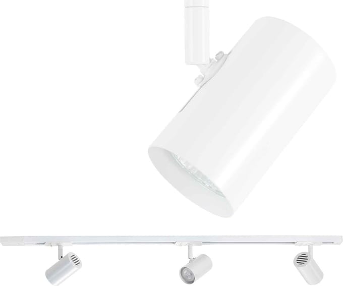 Highlight - Railsysteem Trackline 100 cm + 3 cilinder spots wit