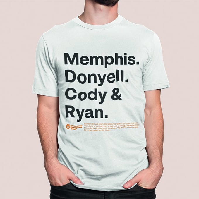 Wit T-Shirt WK-EK Front Memphis, Donyell, Cody & Ryan S