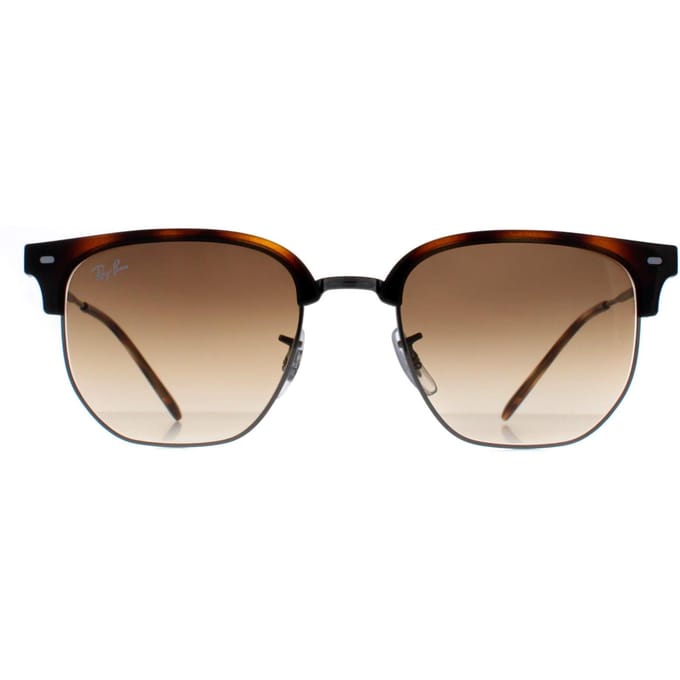 Ray-Ban Vierkant Unisex Havana Bruin Gradiënt RB4416 New Clubmaster