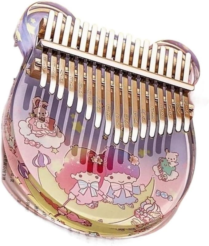 Mini Kalimba - Duim Piano - Muziek Maken - Acryl Constructie - 17 Toetsen - Transparant