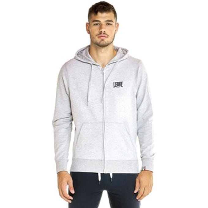 Capuchon sweaters Leone 1947 Man Hoody Full Zip Basic Small Logo