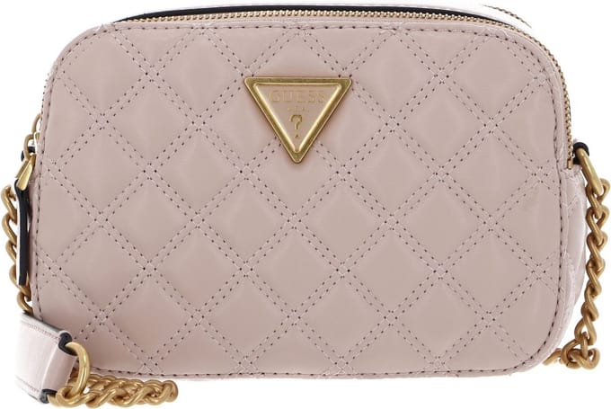 GUESS Schoudertas Giully Camera Bag Light Beige Oud roze