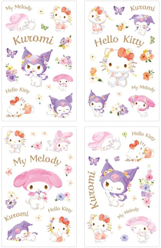 Sakami Merchandise Sanrio Sticker Pack Hello Kitty & Friends Pastel Vivid Patches & Stickers